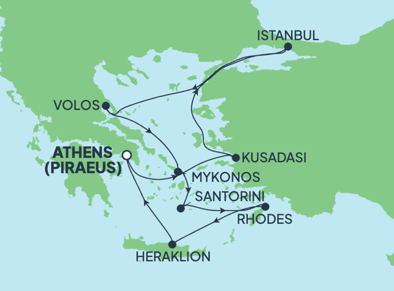 Allure of the Seas- Map- Touri Cruise